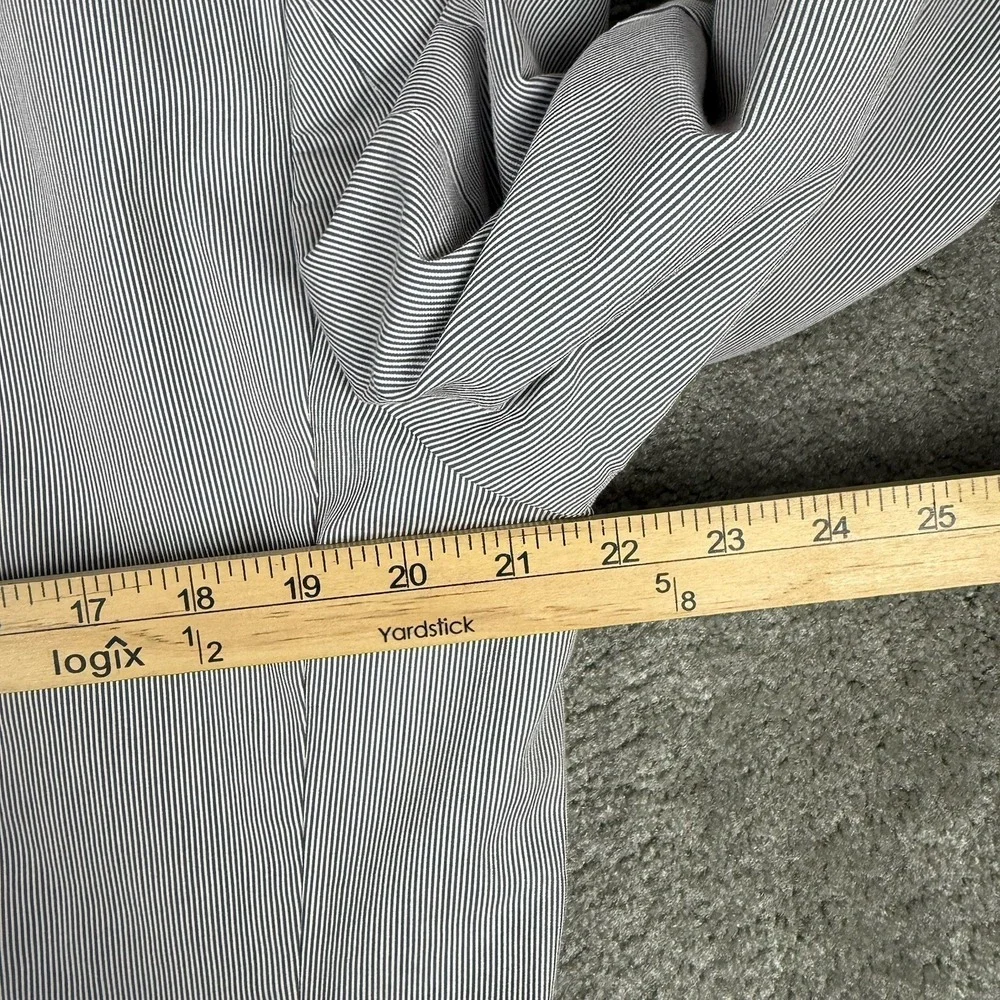 Lauren Ralph Lauren Blazer Mens 43R Cotton Nylon Gray Chalk Pinstripe Trim Fit‎